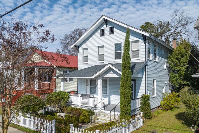 North Central has beautiful four square style homes with fences.