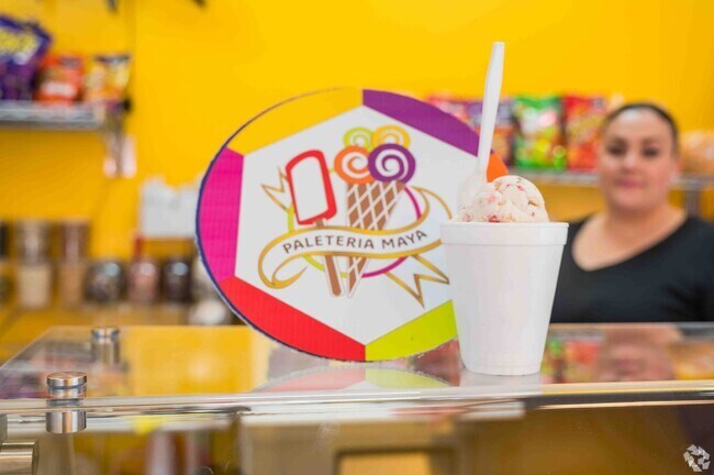 A delicious ice cream dessert from Paleteria Maya Ice Cream Restaurant.