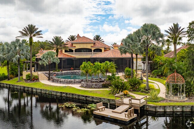 Large, luxury properties are also an option in Cory Lake Isles.