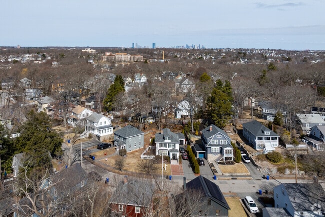 Columbine Cliffs streets are lined with beautiful properties.