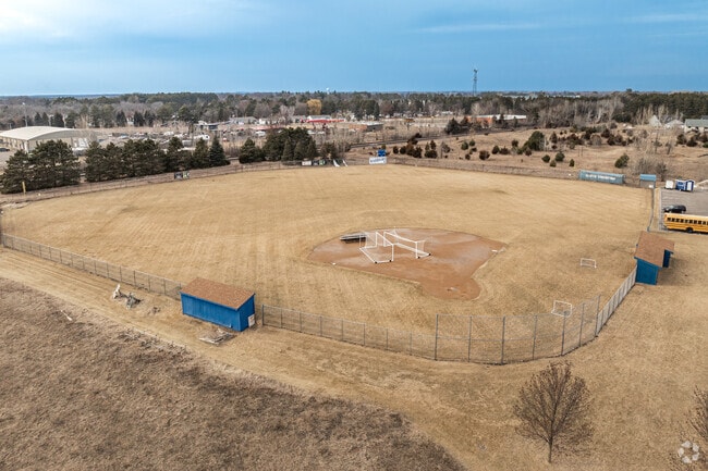 Cambridge Christian School features a ball field on the campus.