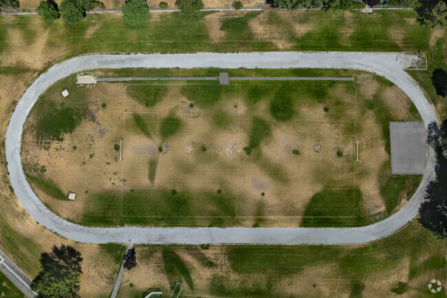 Hunter Junior High School has multi use sports fields and an outdoor track.