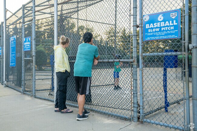Check out the batting cage at Upton Hill Regional Park in Seven Corners.