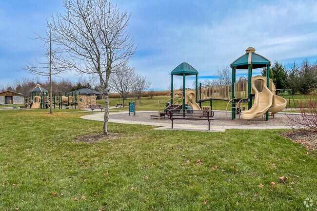 Kids in Allen Township love to play on the playgrounds at the Grube Memorial Park.
