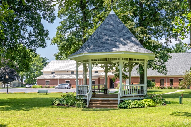Relax under the shade trees at Stockwell Community Church.