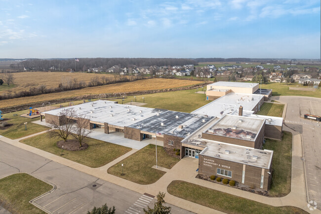 Entrance of Waldron Elementary/Middle School.