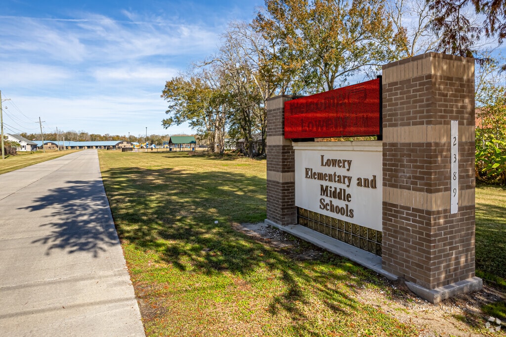 Lowery Elementary School shares the same campus with Lowery Middle School.