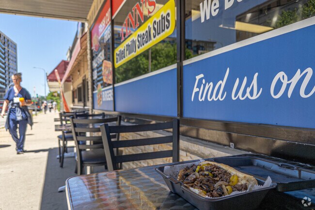 Tinn's Grilled Philly Steak is a popular lunch spot on 2nd in the Folwell neighborhood.