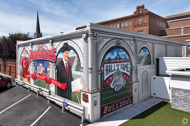 Downtown Canton is the Hall of Fame city because, its the birthplace of professional football.