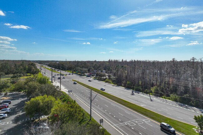 Bruce B Downs Blvd. connects to Tampa and the major interstates near Live Oak Preserve.