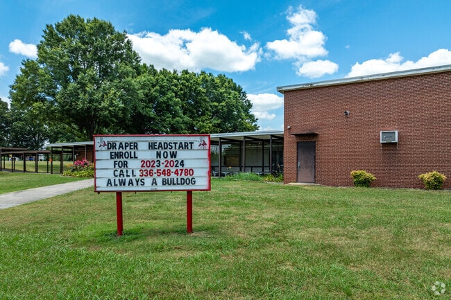 Draper Elementary School serves over 200 students in Rockingham County.