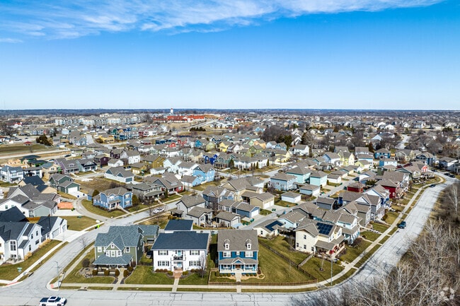 Longview features homes of all shapes and colors.