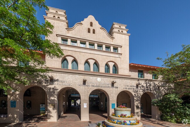 The historic Albuquerque Transit Center adds Spanish Revival charm to Broadway Central Corridor.