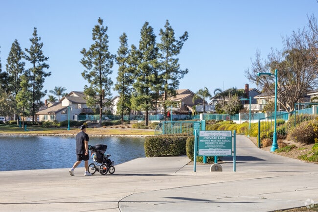 Canyon Cove residents can enjoy an afternoon stroll around Menifee Lake.