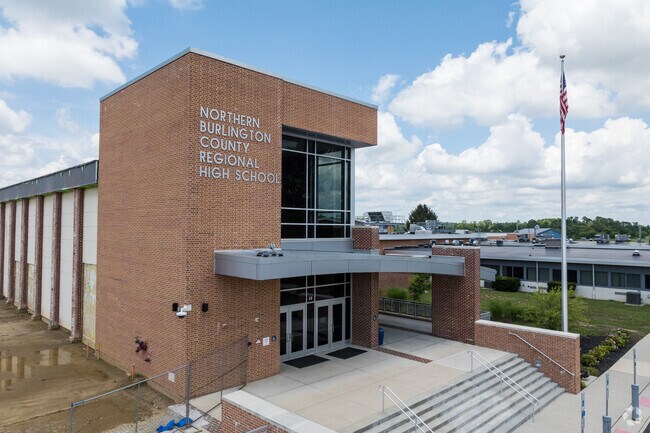 Northern Burlington County Regional High School in has nearly 1,500 students in grades 9-12.