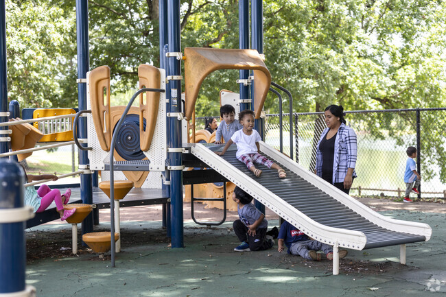 There are several playgrounds at Braha Spring Park where children can play.