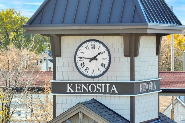 The Metra train is available in Harbor Side Kenosha to get to Chicago and back.