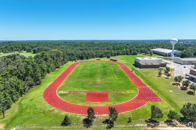 Students at Lindale High School can run track in a picturesque place.
