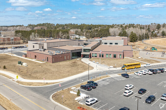 East Rapids Elementary School serves about 680 students.
