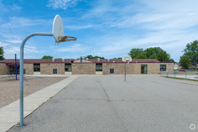 The courts at Violet Elementary School in Saint Clair Shores.