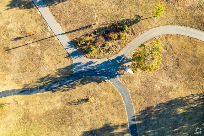 Trails criss cross throughout Landreth Park.