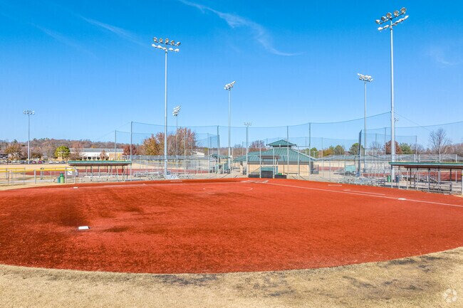 The Gary Hampton Softball Complex is a 15-acre sports park featuring 4 300-ft softball fields.