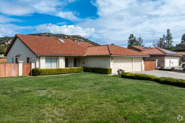 Homes with spanish tiles roofs are found in the north end of Harbison Canyon.