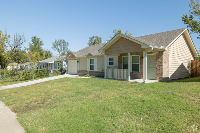 New ranch style homes  sit alongside original 1950s architecture in Carriage Trail.