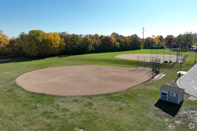 Friendly Hills Middle School has multiple baseball fields.