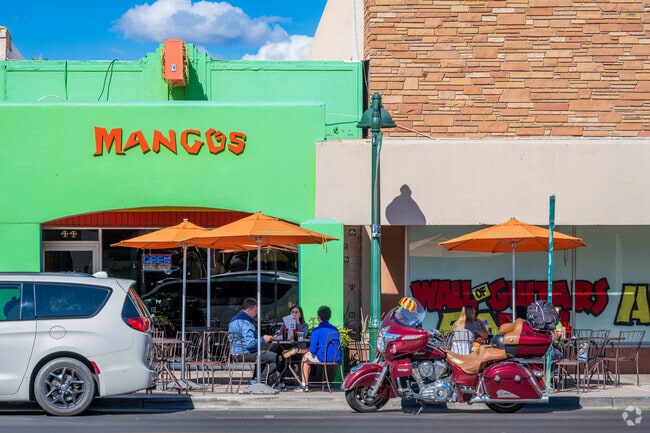 Evergreen Historic District locals love to grab lunch at one of the spots in busy downtown.