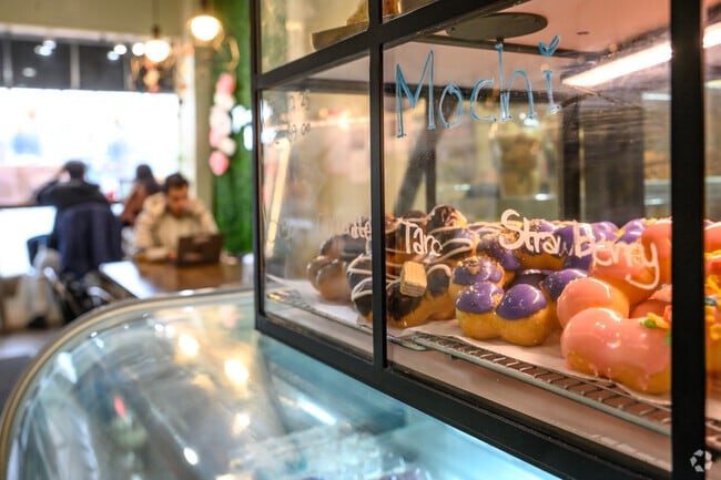 Mochi donuts and 'croffles' are some of the treats you can get at Cafe Hasbrouck Heights.