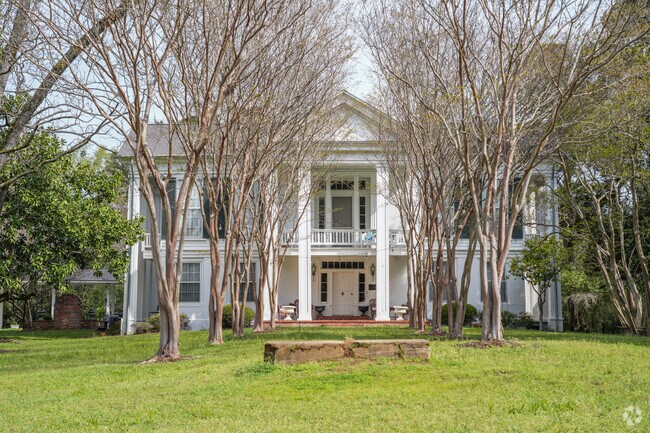 The Greek Revival architecture in Starkville is seen in several historic buildings, including the Oktibbeha County Courthouse, which features columns and a pediment reminiscent of ancient Greek temples.