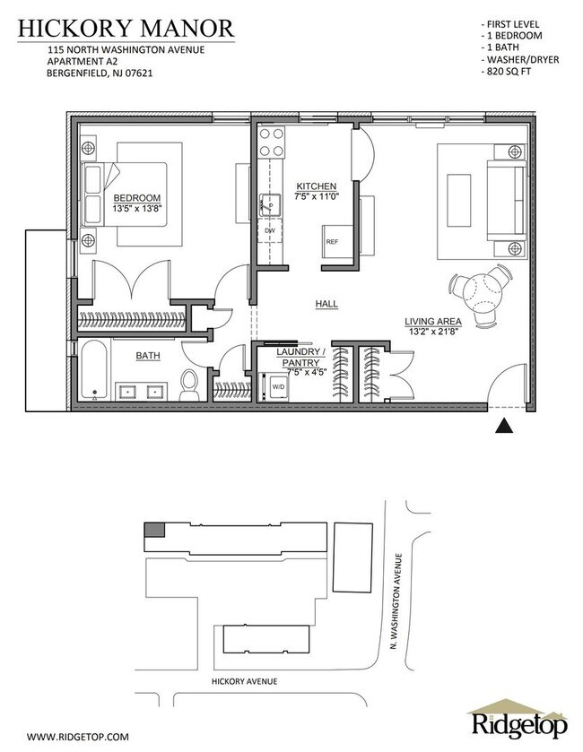 Hickory Manor: In-Unit Washer & Dryer, Heat, Water & Gas Included, Fitness Center, Sauna, and Bar..., Bergenfield, NJ 07621 - photo 2