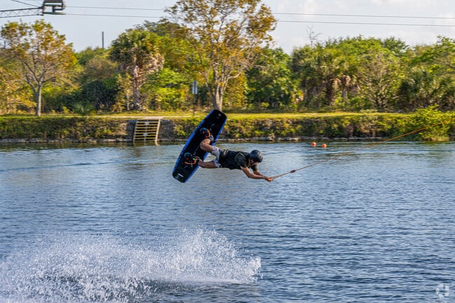 Unlimited rides at the Ski Rixen USA cable water skiing in West Deerfield Beach.