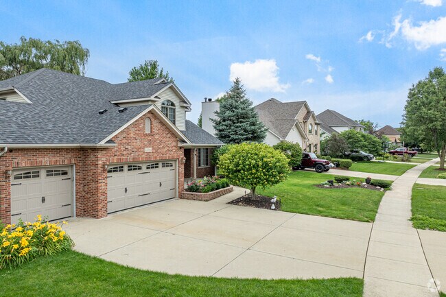 North Plainfield features many newer traditional homes with attached garages.
