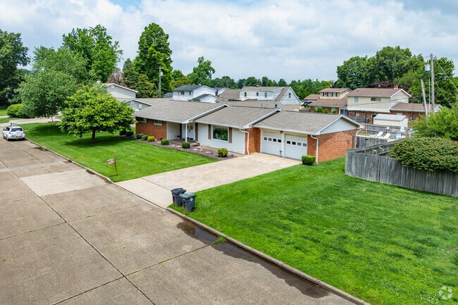Ranch styles are across the street from new traditional homes and Colonial Revivals.