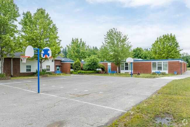 The Basketball Court at Pleasant Valley Elementary School in Rock Creek Neighborhood.