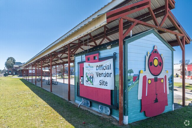 Local vendors set up along Georgia Highway 341 for 