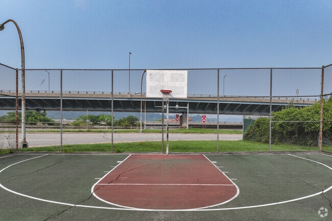 Enjoy a game of pick up basketball at Marshall-California Parklet.