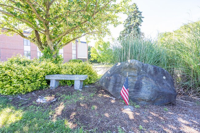 Warwick Veterans Middle School honors its community veterans across its campus.