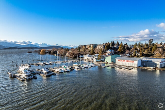 The Pelican Marina houses many sailboats and recreational boats in Klamath Falls.