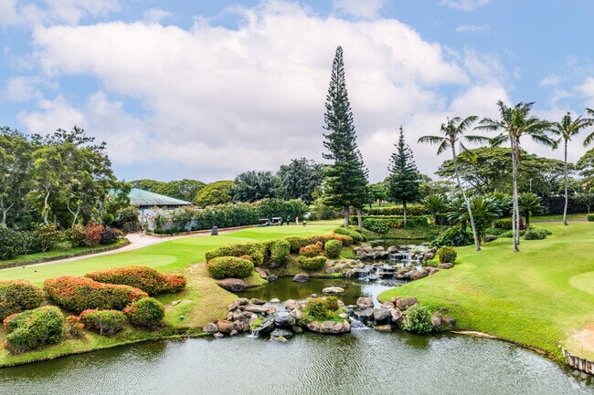 The Waikele Country Club features a full 18-hole course across impressive landscapes.