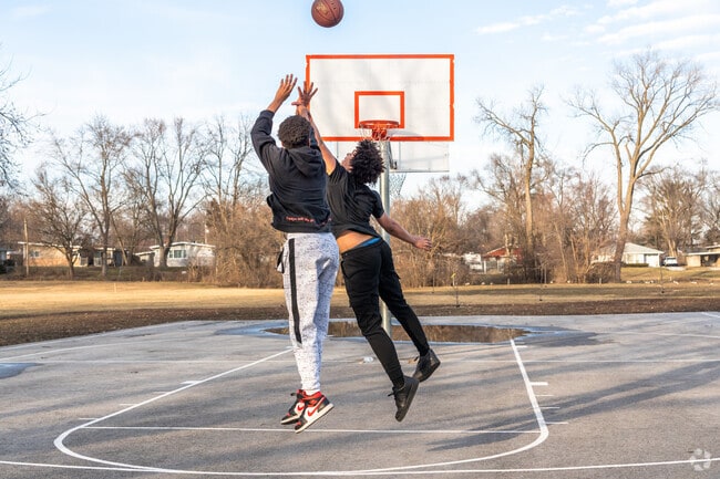Somonauk Park in Park Forest offers basketball courts for local residents to play pickup games.