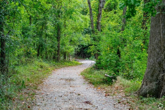 LeFleur's Bluff State Park offers visitors hiking trails through the woods.
