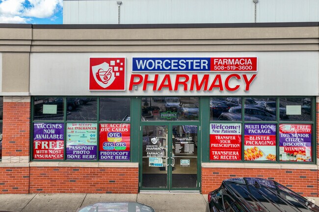 A local pharmacy is centrally located in South Worcester.
