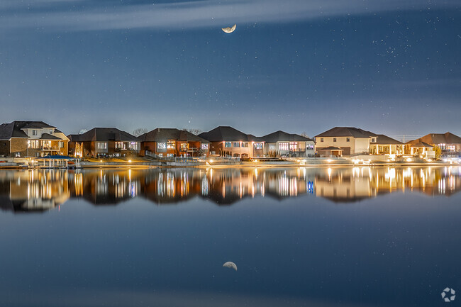 You will find rows of home with waterfront lots in Ridgeport.