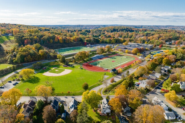 Westborough High School has a large campus and is know for its athletic students.