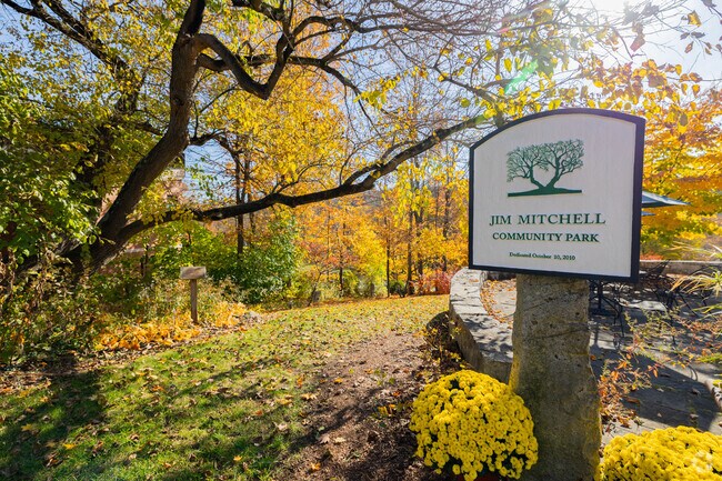 The Jim Mitchell Community Park in Warner is a quiet spot in the heart of downtown.