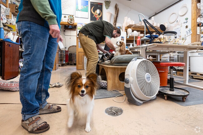 It takes a team to make beautiful pottery at Mississippi Mud Pottery in Alton.