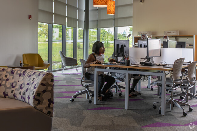 Explore whatever your heart desires using the public computers at the library in MacFarlane.